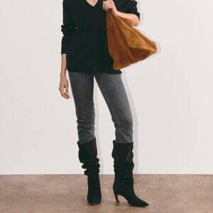 Everlane 90s Cheeky Jean, Grey/Black, size 26